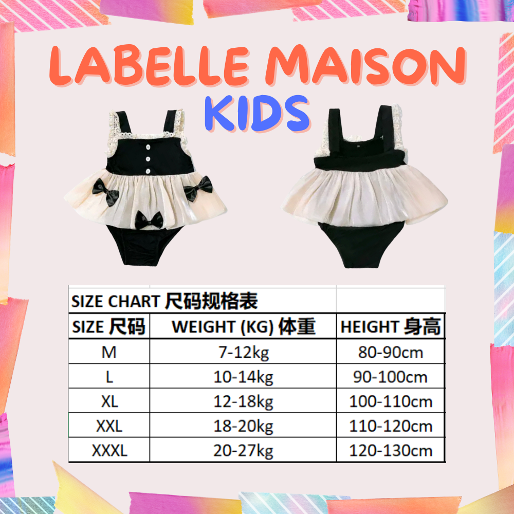 B3 Kids Series Ribbon Dress Swimwear