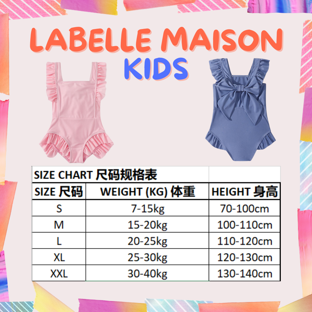 B2 Kids Series Back Ribbon Swimwear