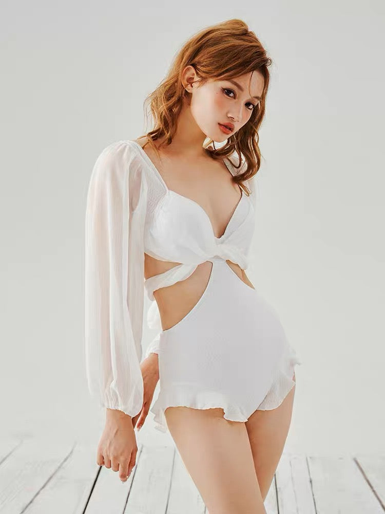 A32 Series Long Puff Sleeves Bikini