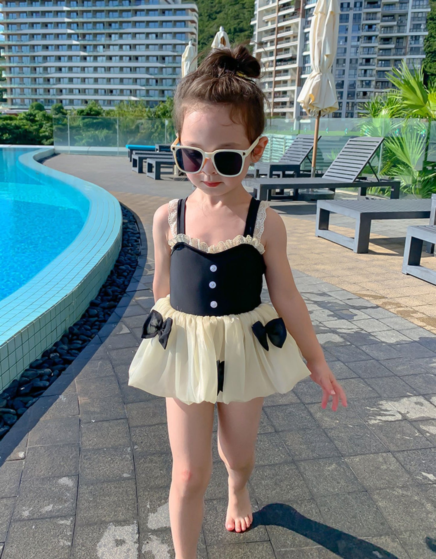 B3 Kids Series Ribbon Dress Swimwear