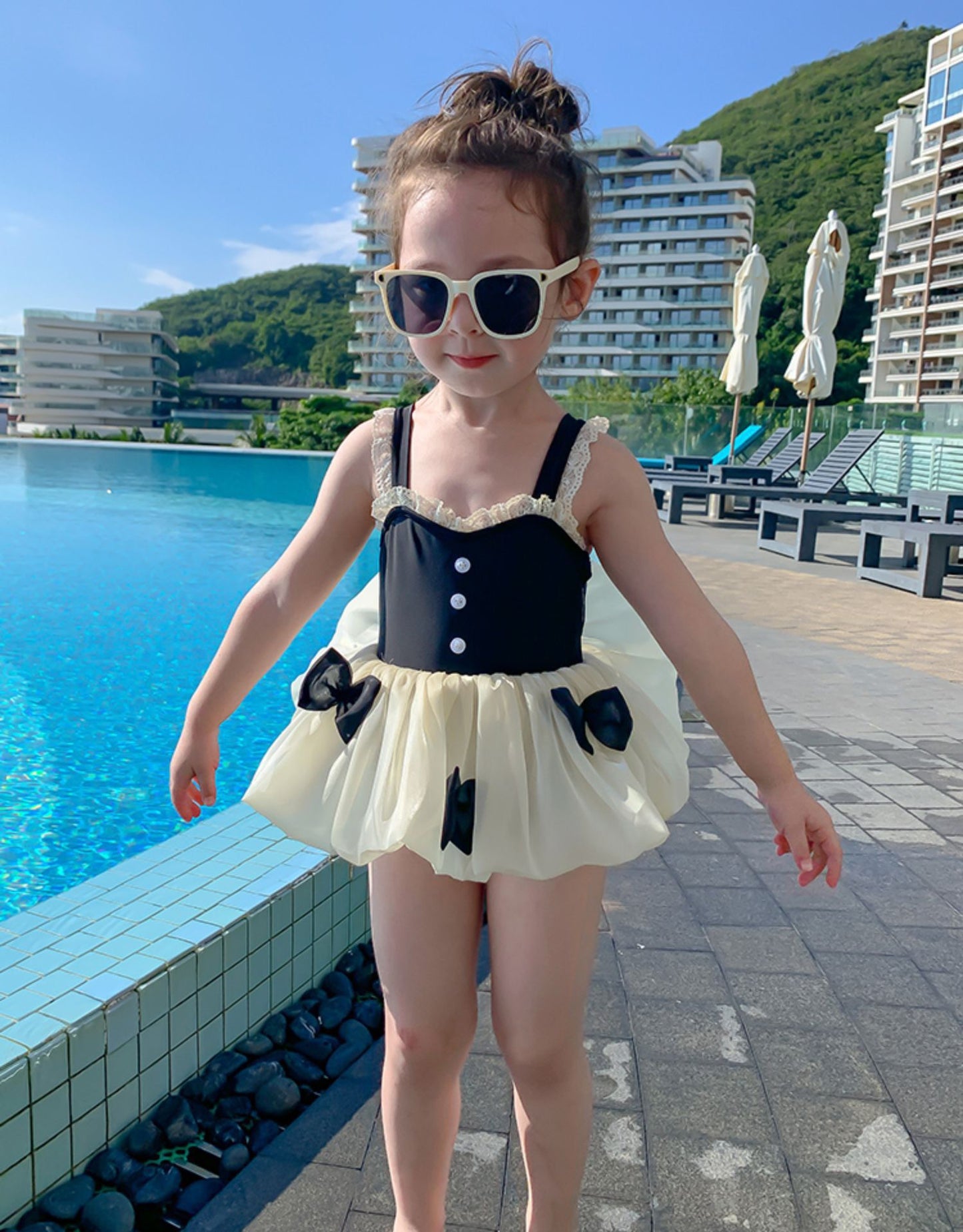 B3 Kids Series Ribbon Dress Swimwear