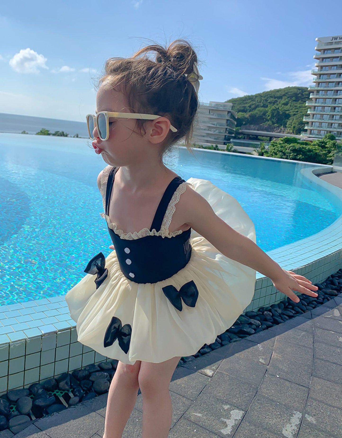 B3 Kids Series Ribbon Dress Swimwear