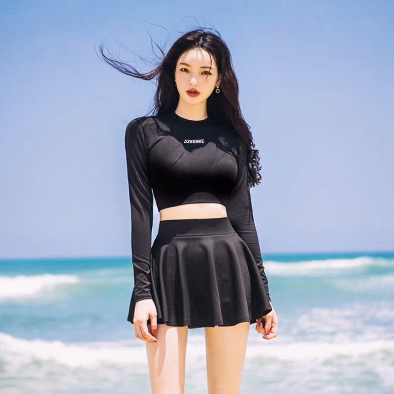 A17 Series Long Sleeves Tied 2pcs Swimwear