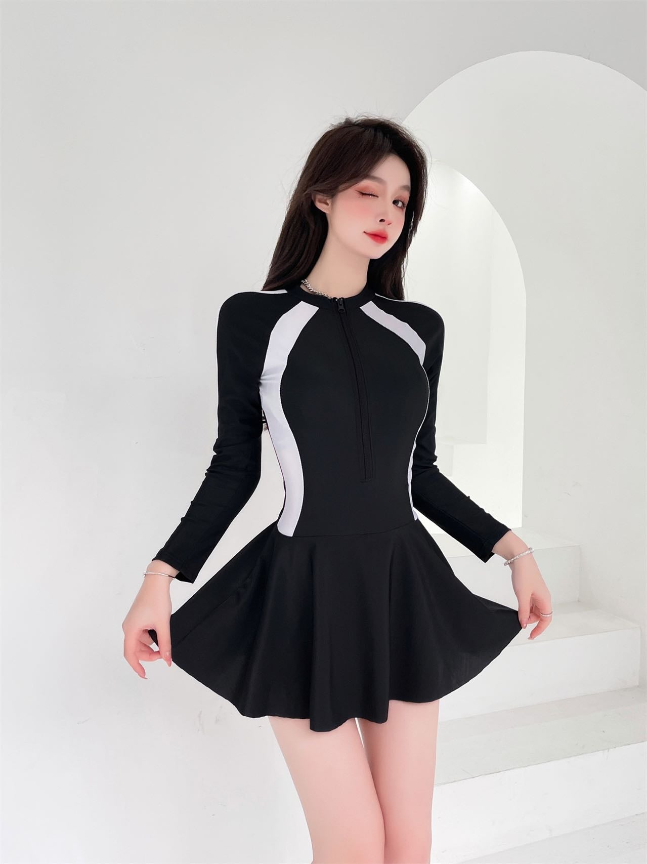 A21 Series Long Sleeves Sporty Dress