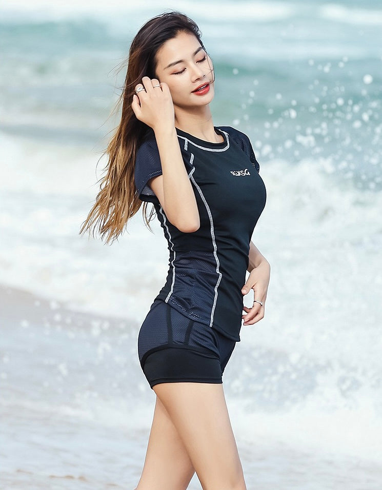 A14 Series T-shirt w Shorts 2pcs Swimwear