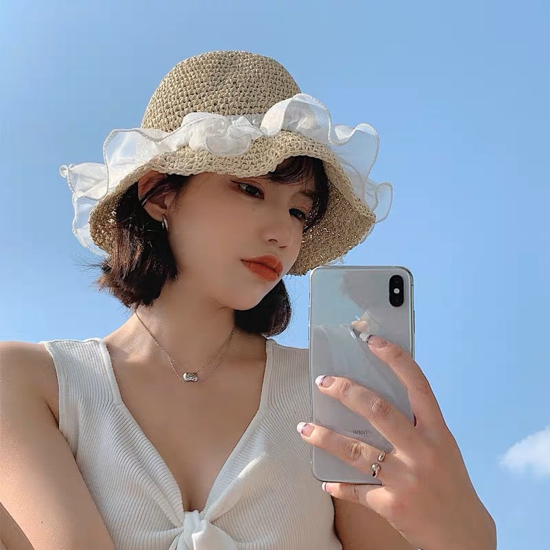 H8 Pearl Lace Beach Hat